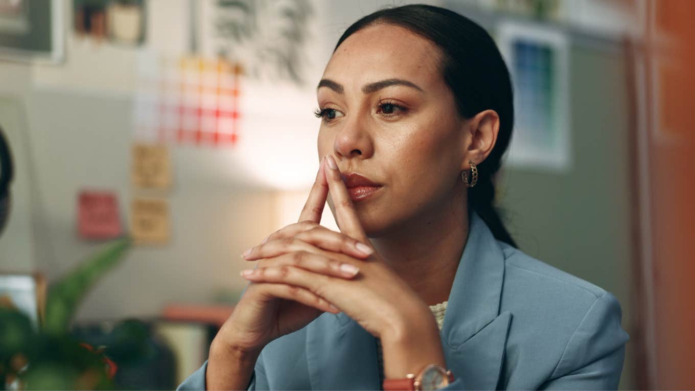 Reasons Workers Who Can't Stand Their Bosses Usually Have upset employee thinking about their bad boss