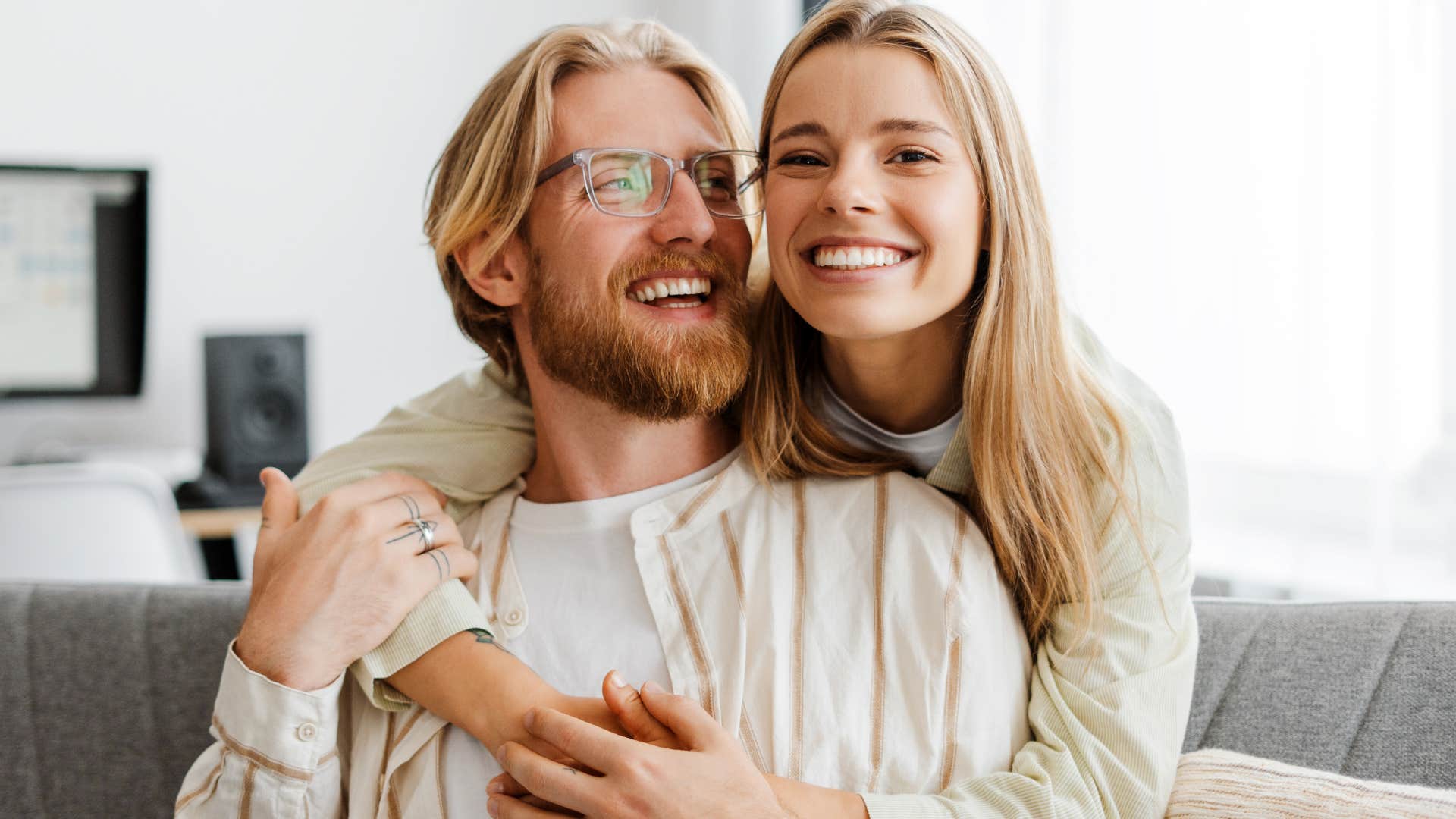 Couple loved right are themselves