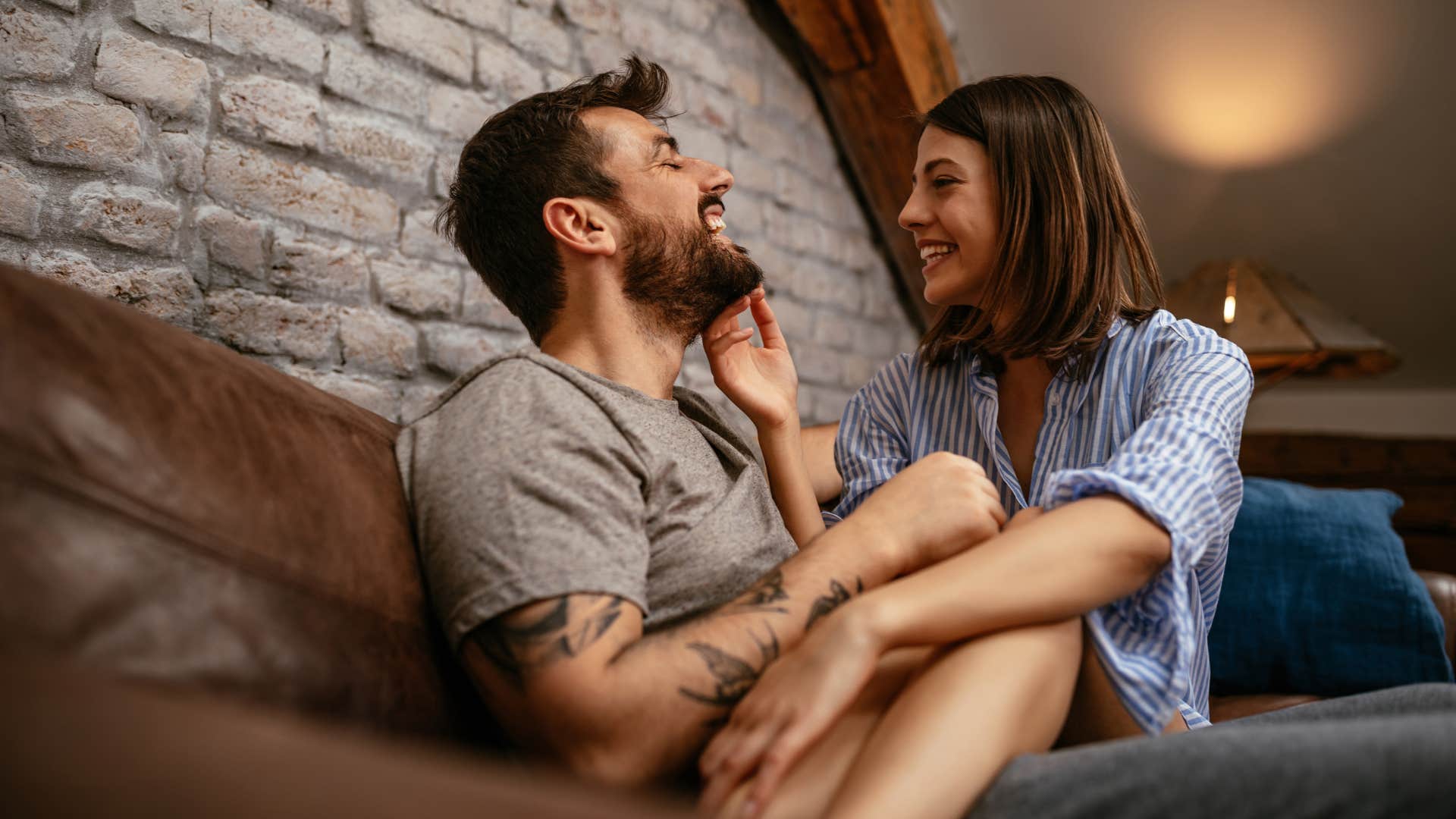 couple cuddling to boost affection