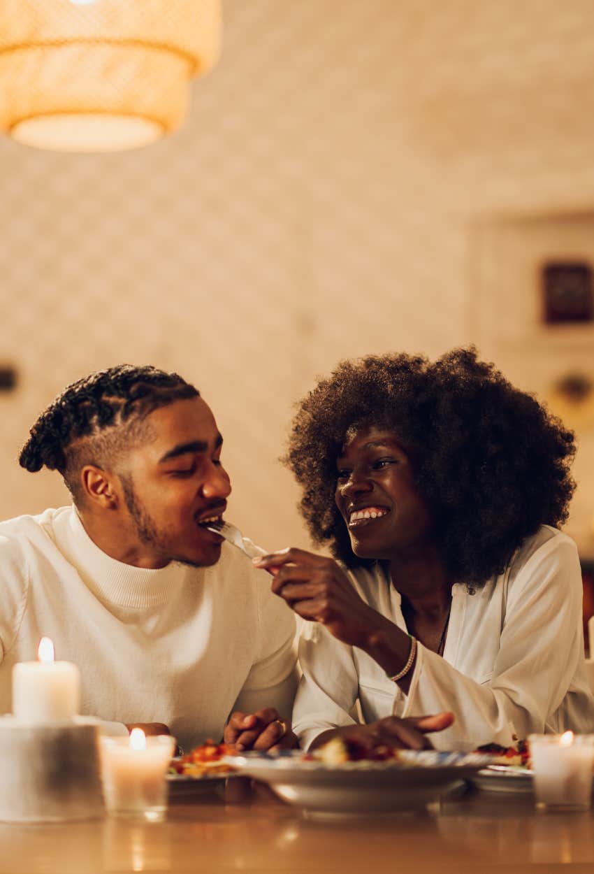 sharing food increases loving feelings and women with full stomachs are more loving