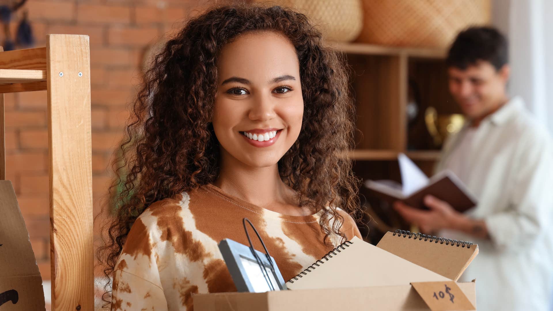 a woman begins to clean and declutter her home to bring new abundance into her life