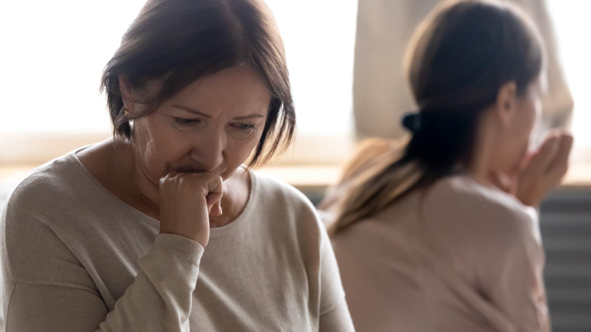 woman who still lives to please mother with unquestioning obedience