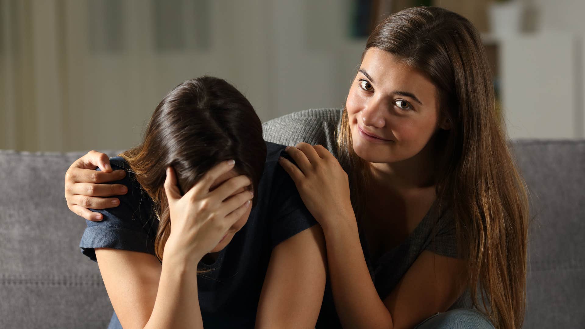 a narcissistic woman demands loyalty before she is nice to her
