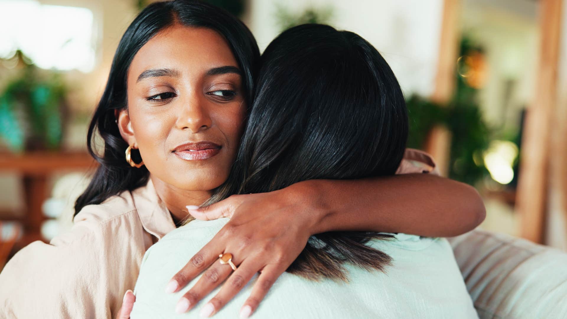 a woman exploits her friend by helping her out but really just wants access to her other friends