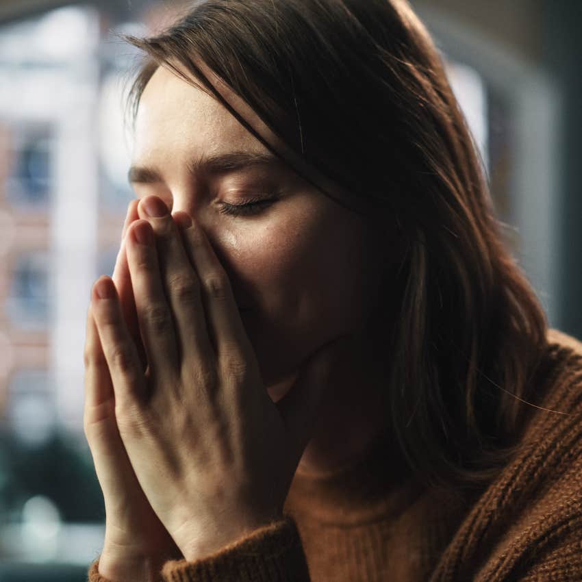 woman who is getting gaslighted and feels hopeless