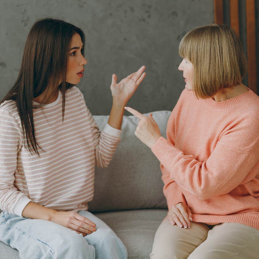 woman who has no real relationship with her parent