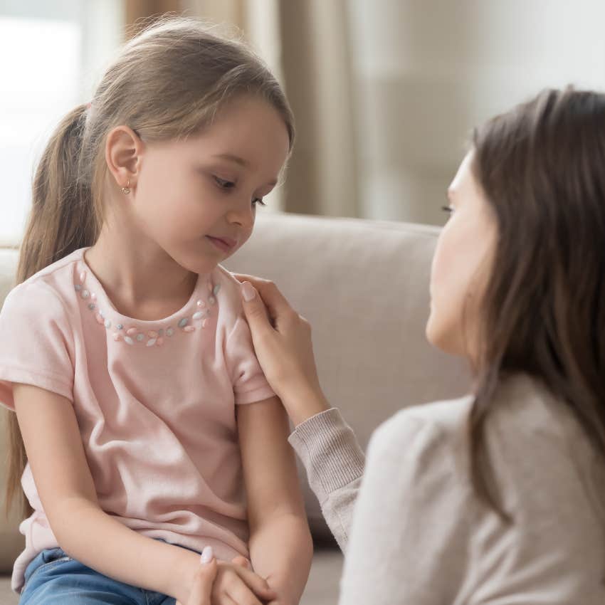 parent in situation where oversharing backfires with confiding in children