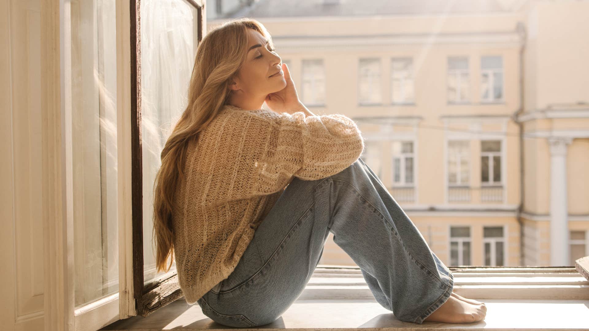 woman with the small everyday shift of having time to herself