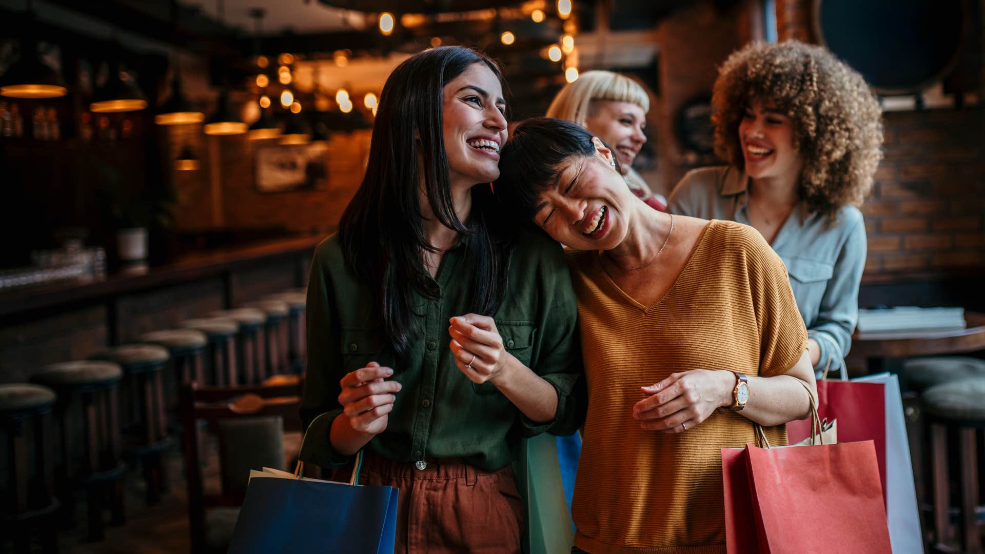 woman doing the small everyday shift of surrounding herself with positive people