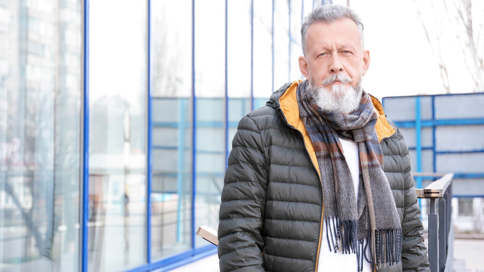 man keeps worn out coat as small habit