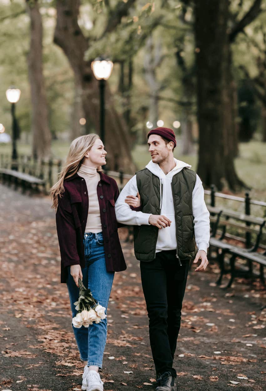 couple with a soul connection at the start of their relationship