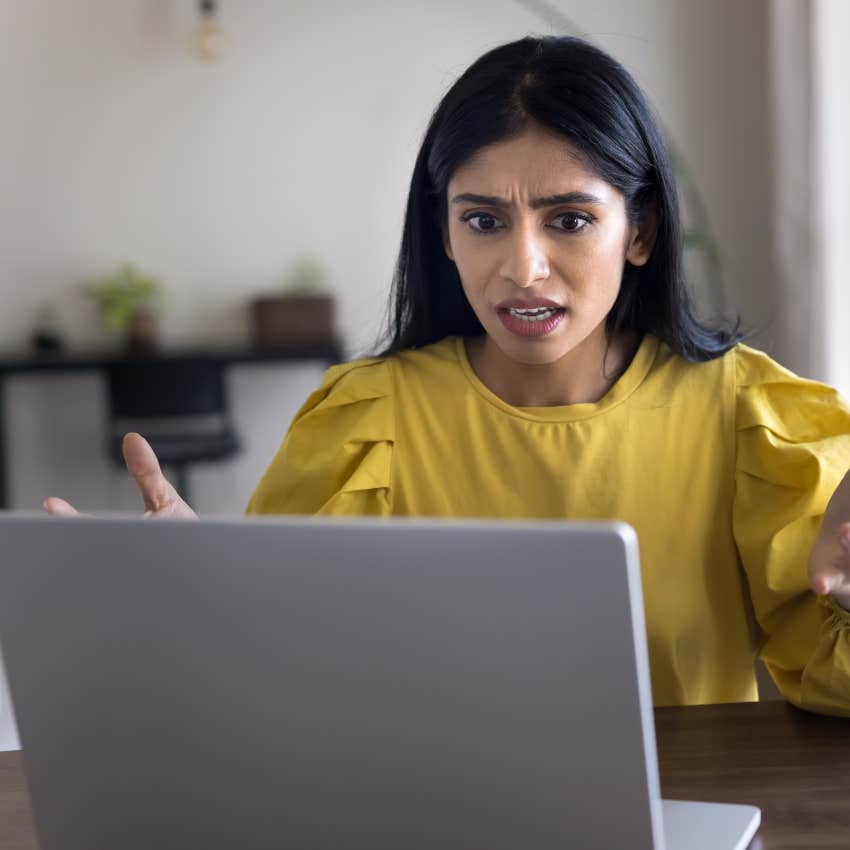 gen-z woman overthinking every purchase because of financial ruin
