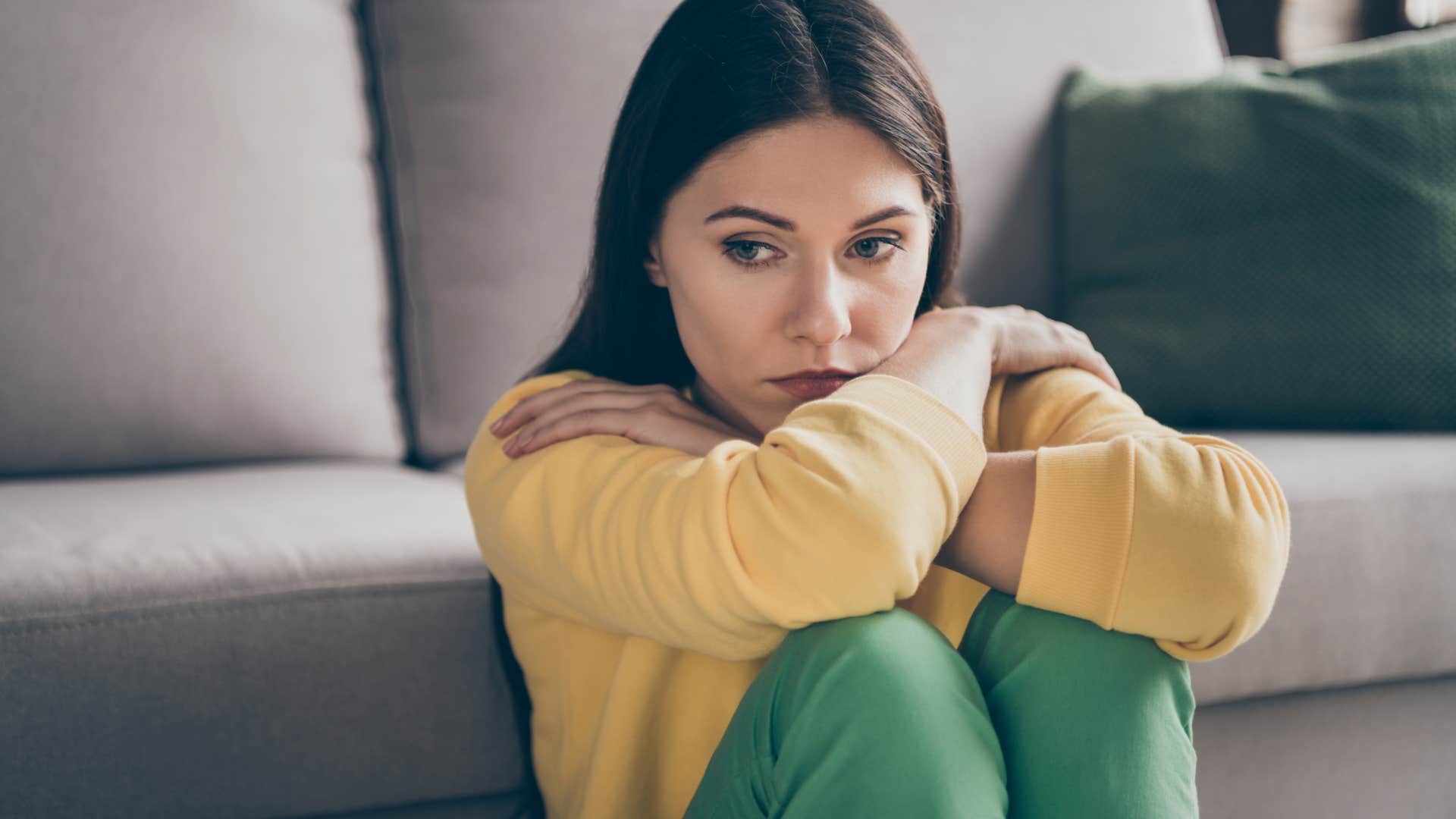 woman upset after making mistakes
