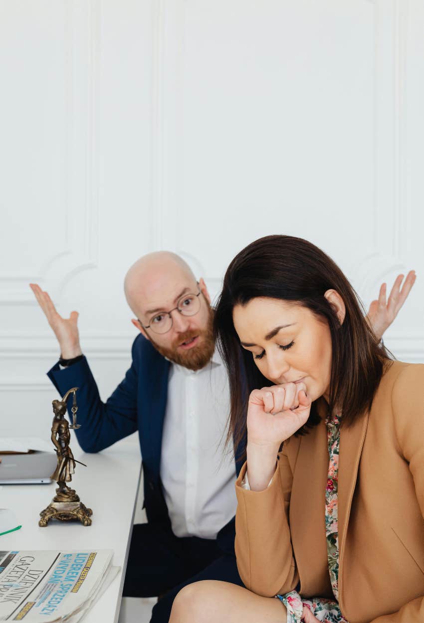 woman stressed out because of her husband
