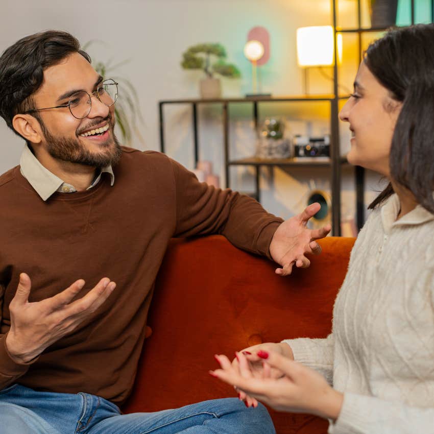 woman with the purely emotional skill of linguistic ability