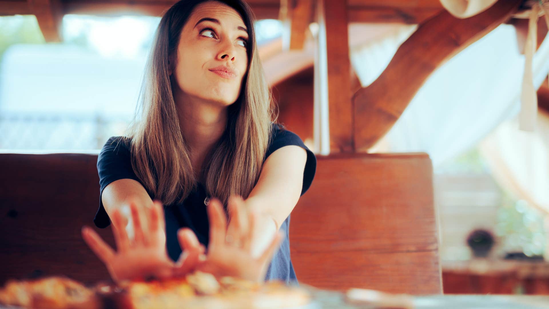 woman skipping lunch as habit that controls who she becomes attracted to