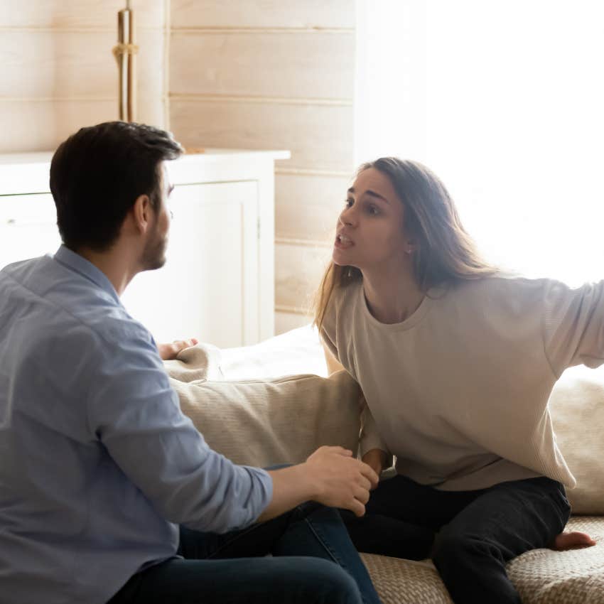 woman with the type of gaslighting of one-upmanship