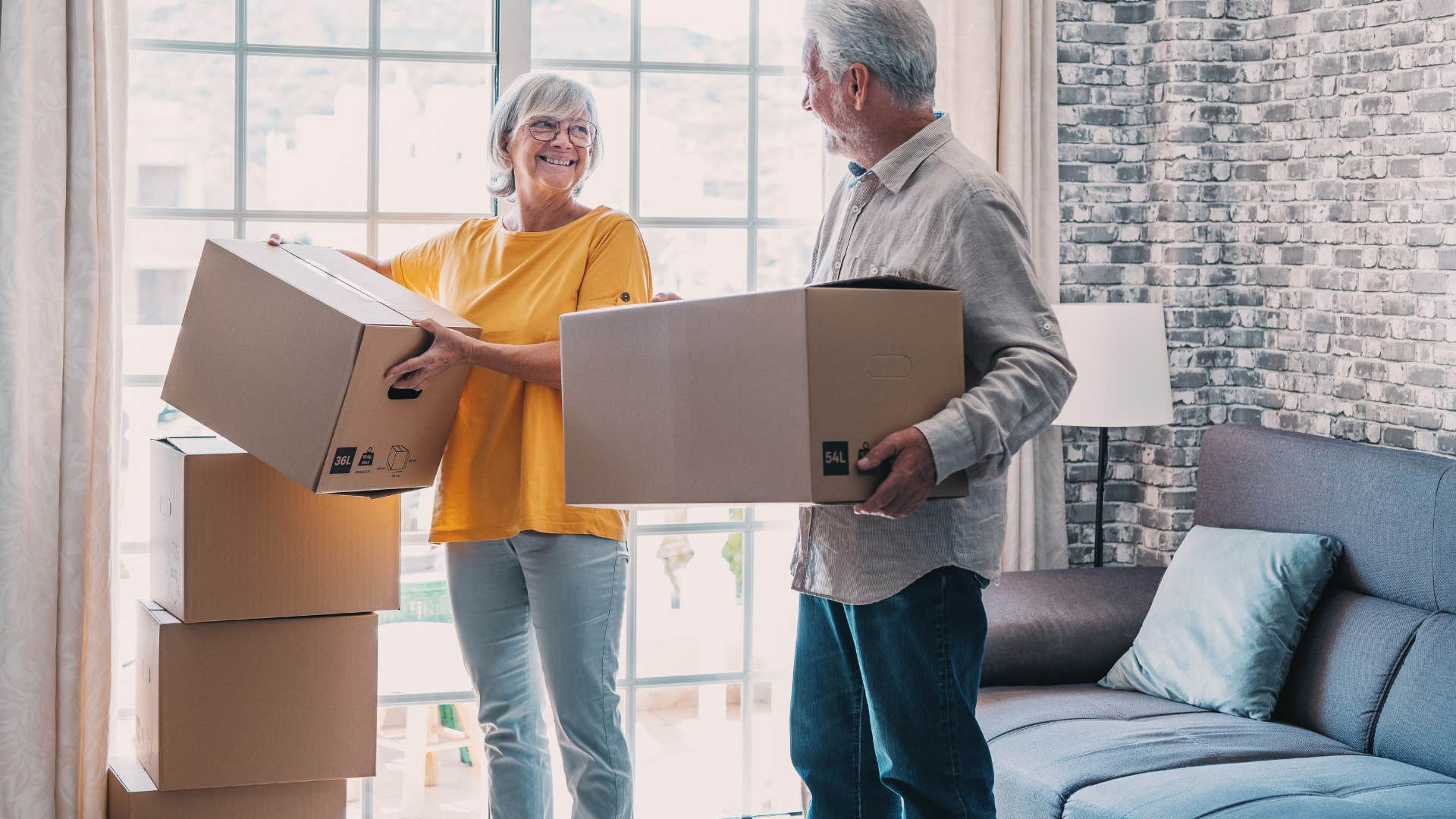 older couple moving into home
