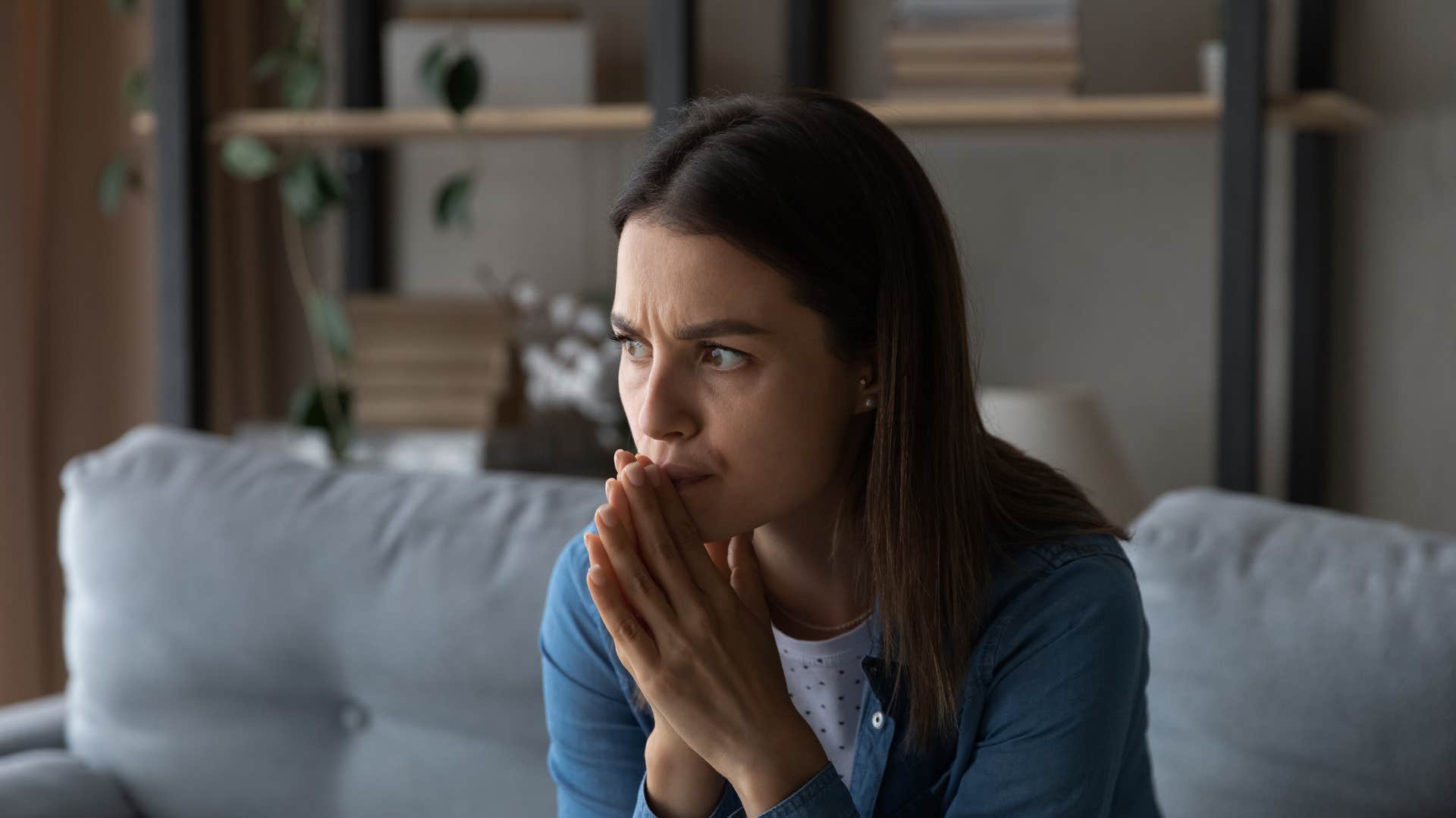 woman who is deeply insecure and doesn't trust anyone