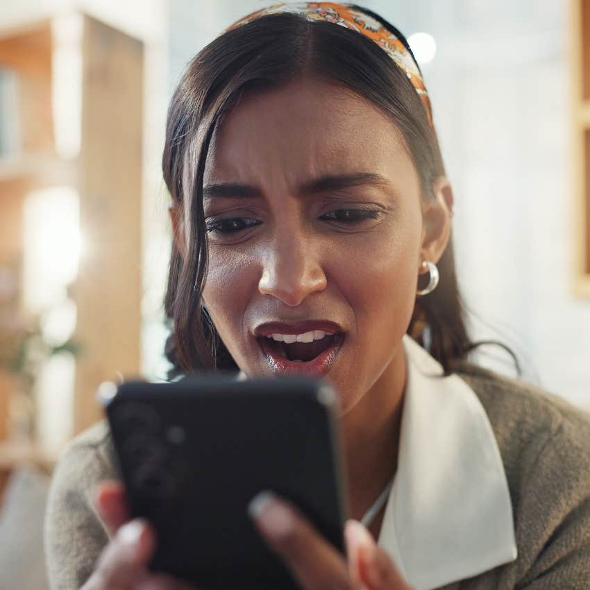 deeply jealous woman stalking people online