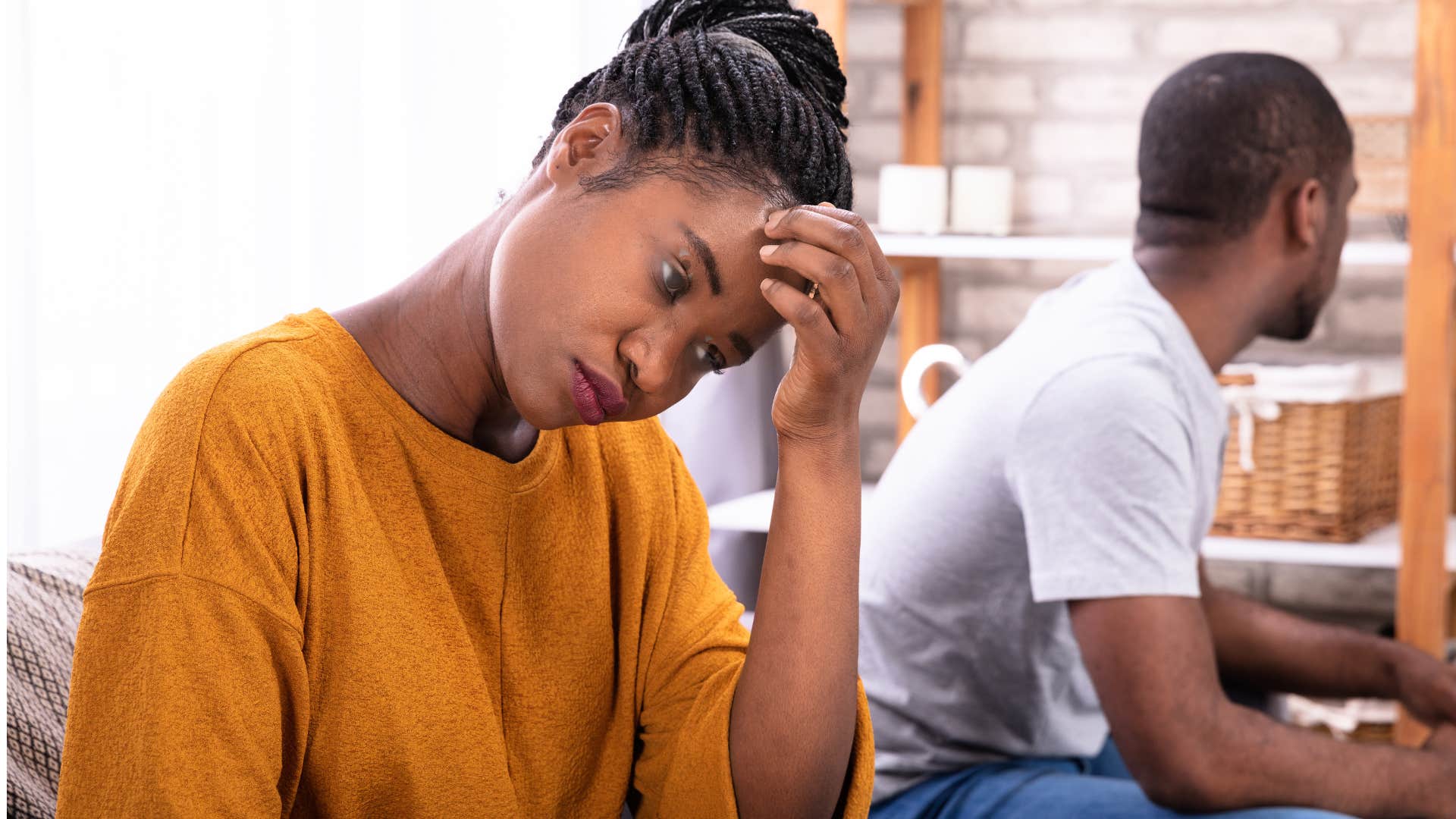 man saying it's just a joke after offending partner
