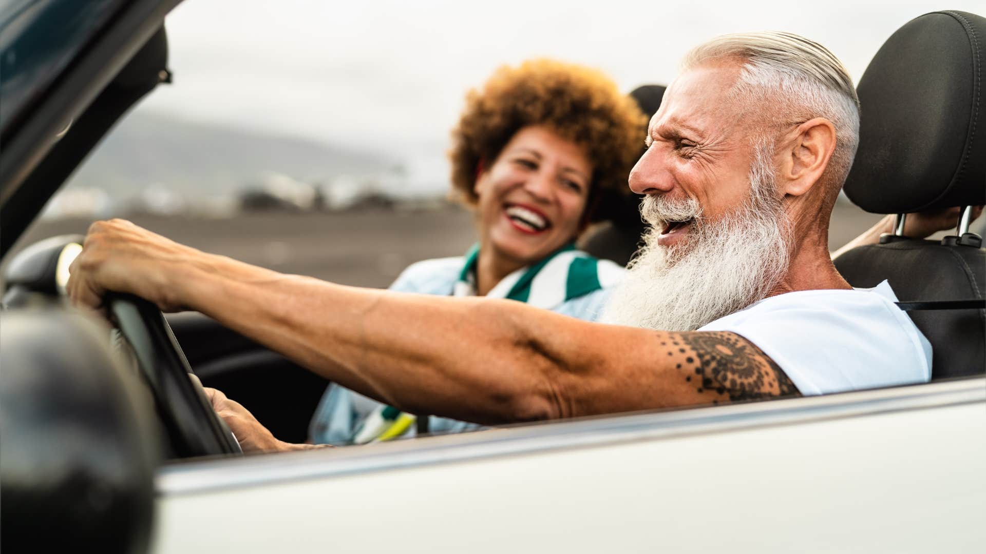 a boomer couple have had their car since they were young