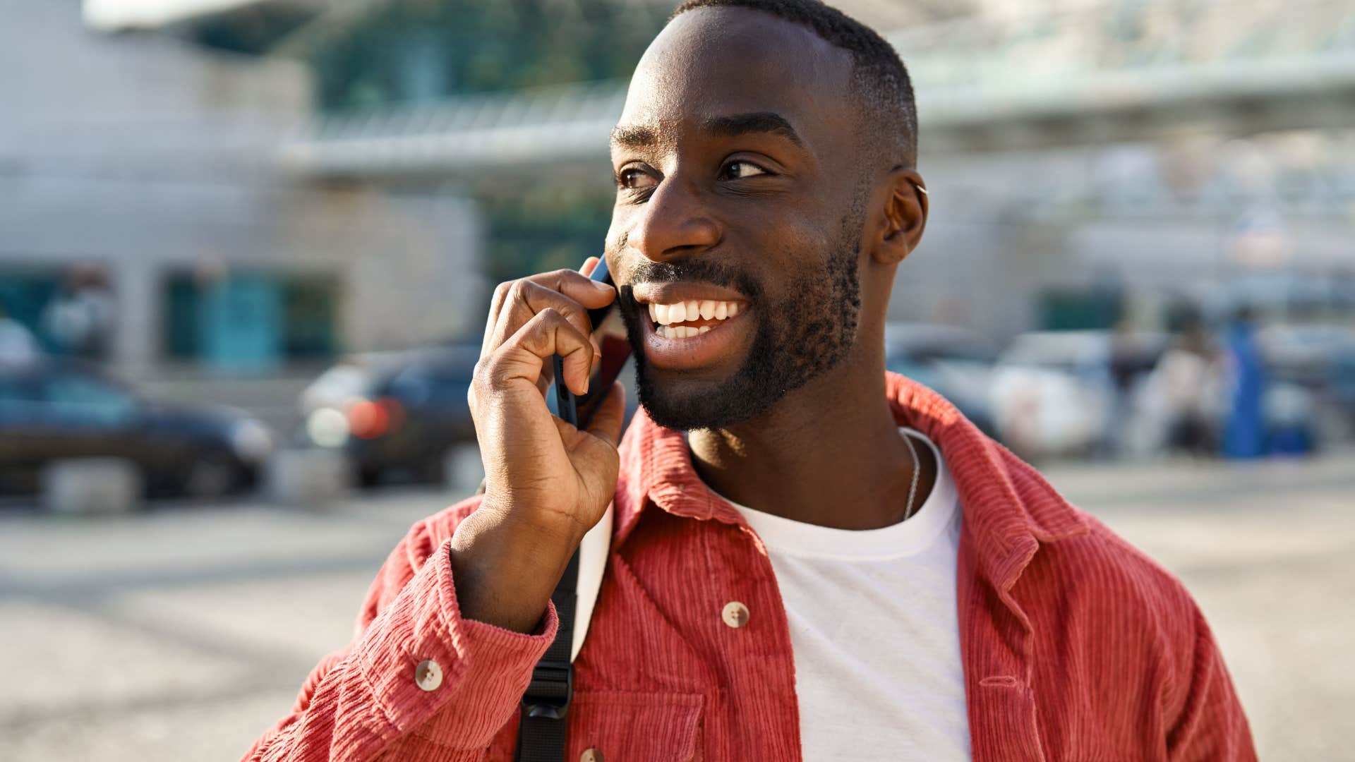 man who knows it's okay to change your mind talking on the phone