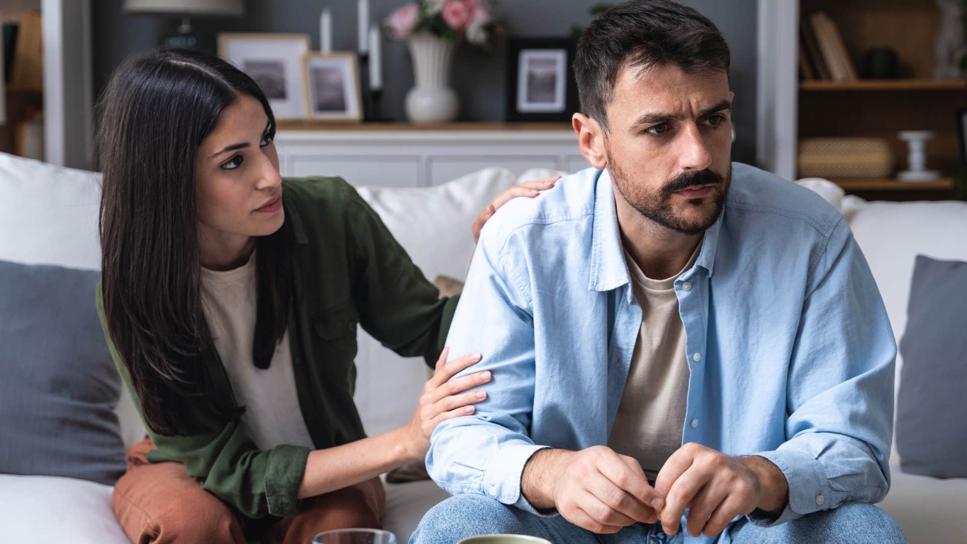 man in toxic relationship who won't mend it