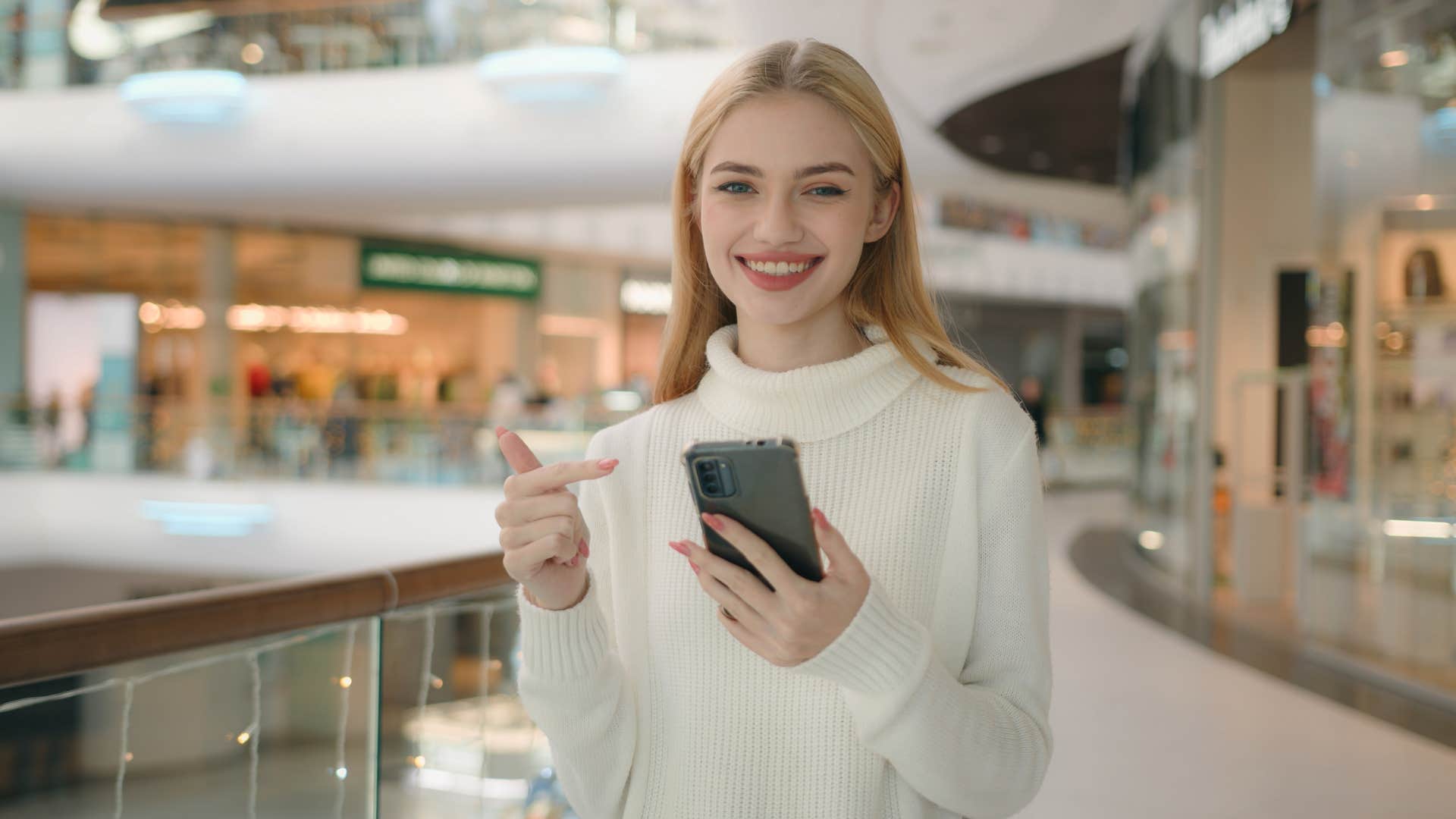 gen z woman respecting digital boundaries on her phone