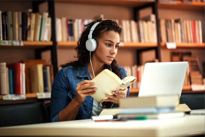 laser-focused women rewrites her own story to stay on task