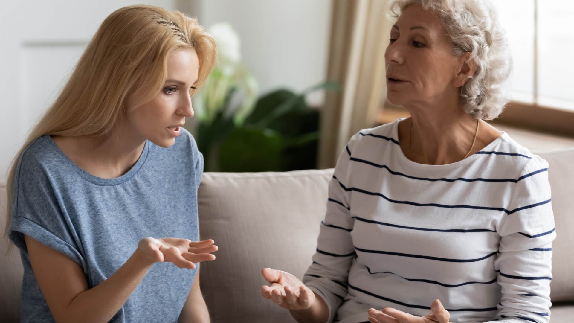 a gen z woman stands up for herself against her mother
