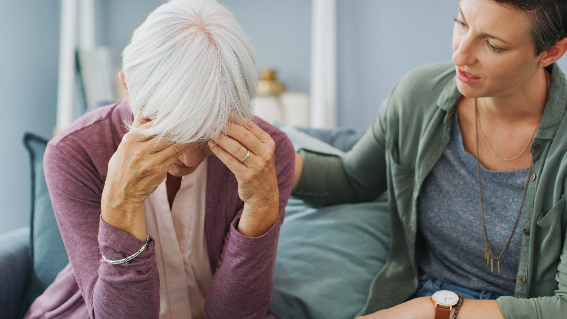 Upset woman saying "if you loved me, you'd do this" to her daughter.