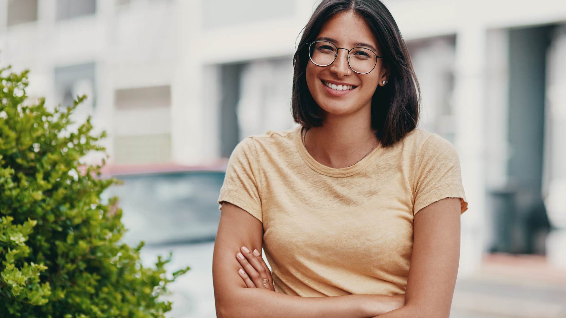 woman with high self-esteem accepting life is messy