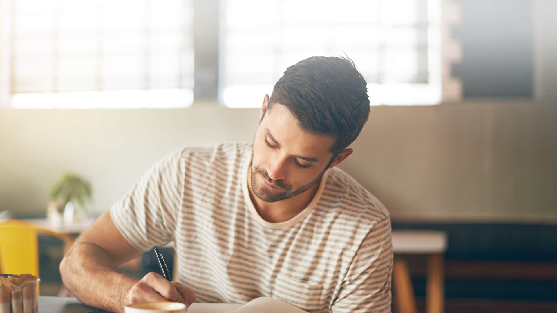 man with high self-esteem who knows himself