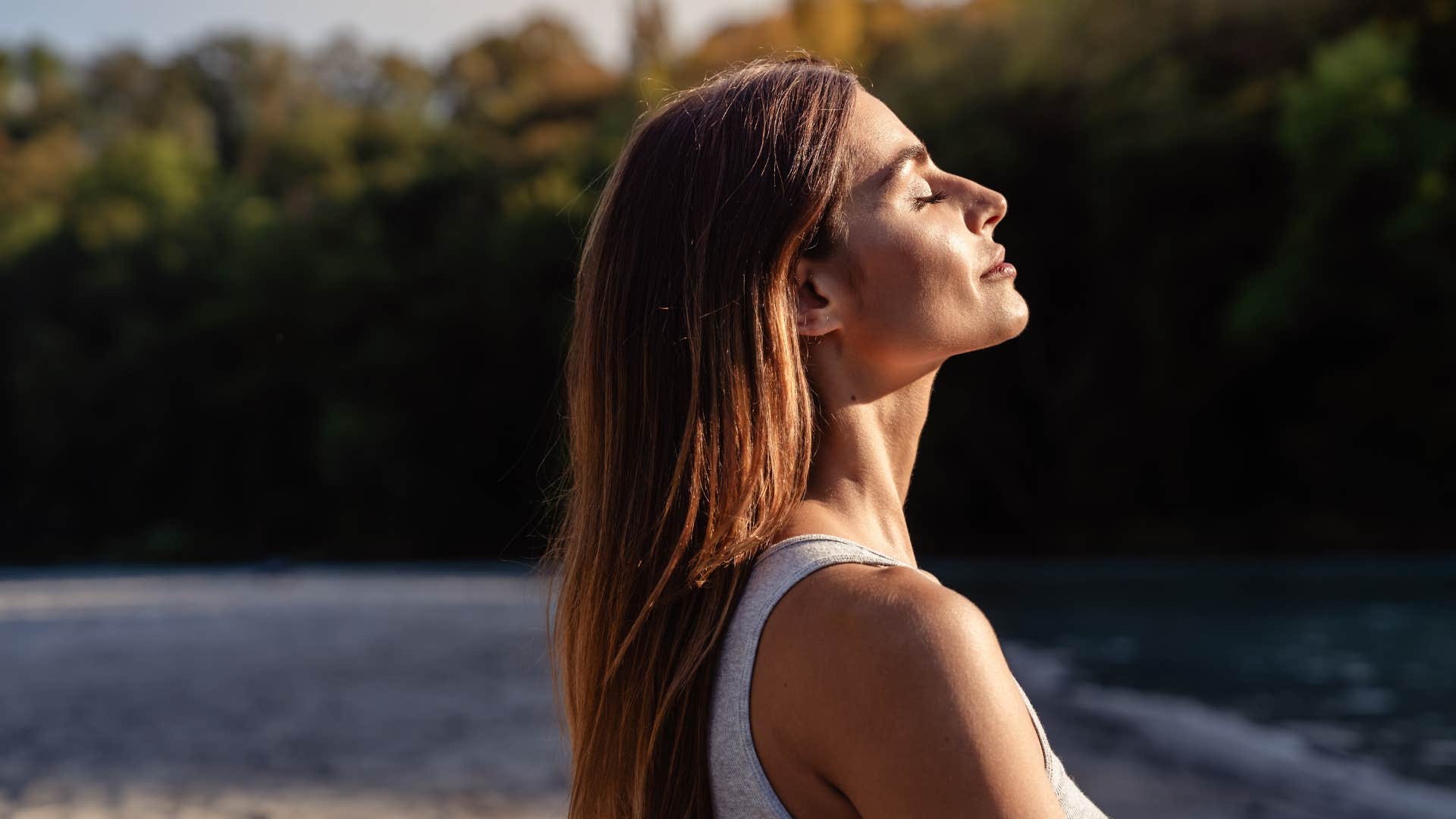 woman with high self-esteem who practices self-compassion