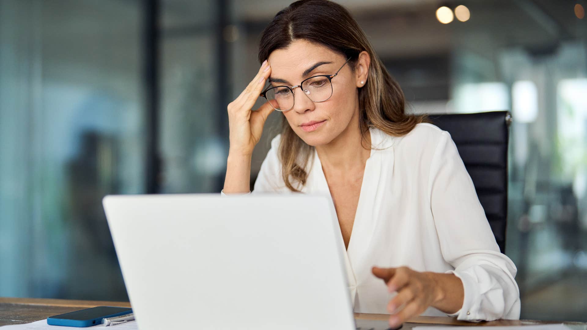 Overworked woman raised by strict parents