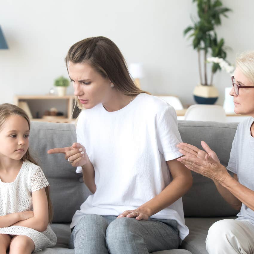 deeply problematic grandparent wearing the disguise of support