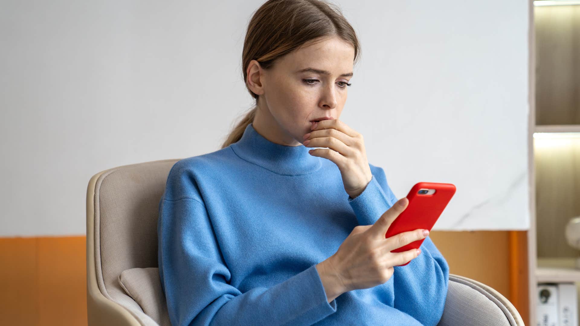 woman stressed thinking about how others perceive her