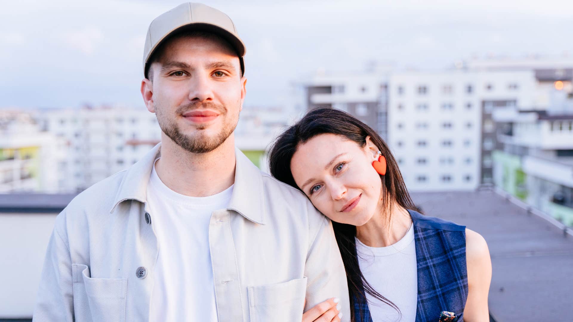 happy couple being their authentic selves
