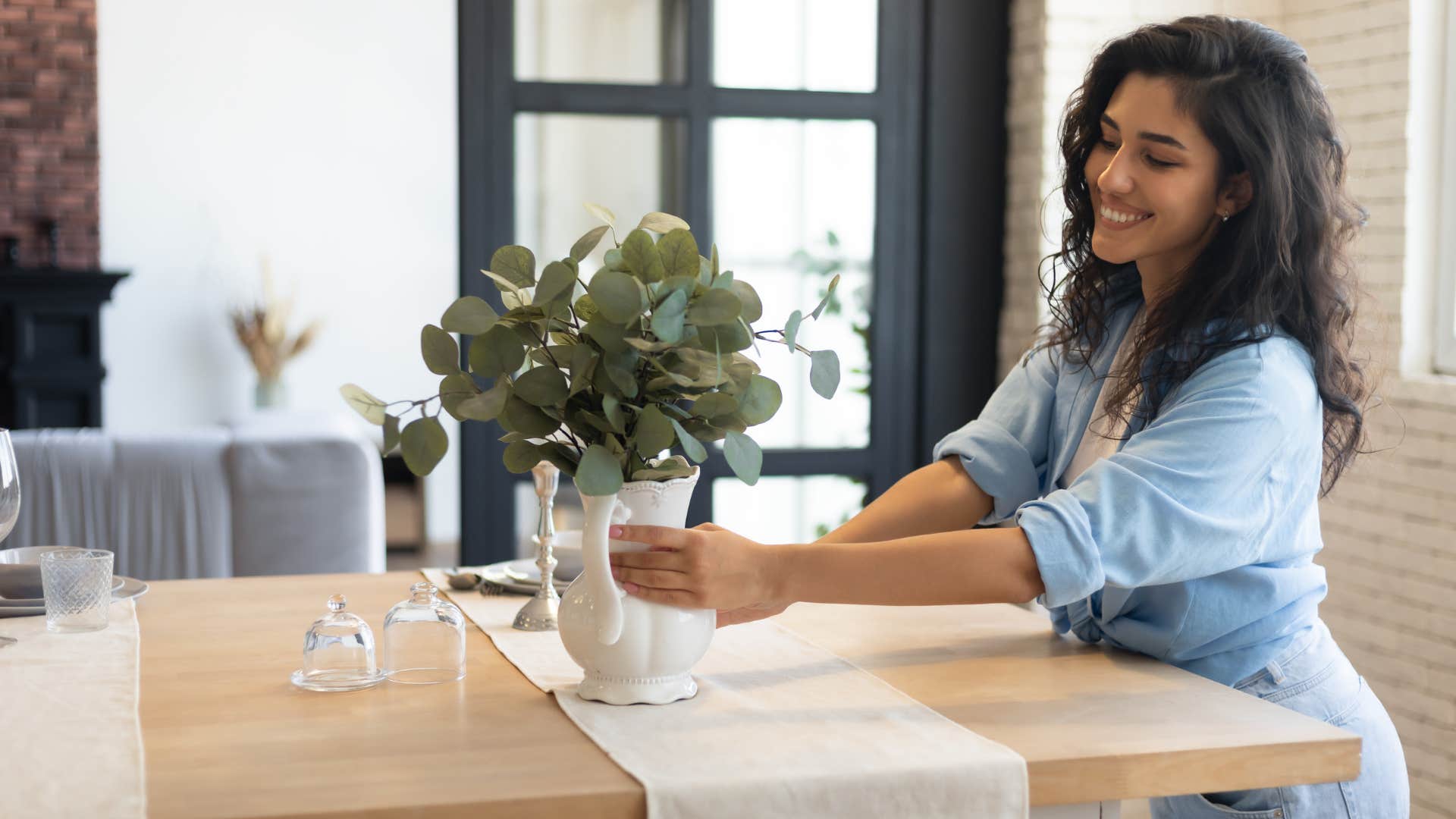 a woman chooses just the right decor for her type a personality