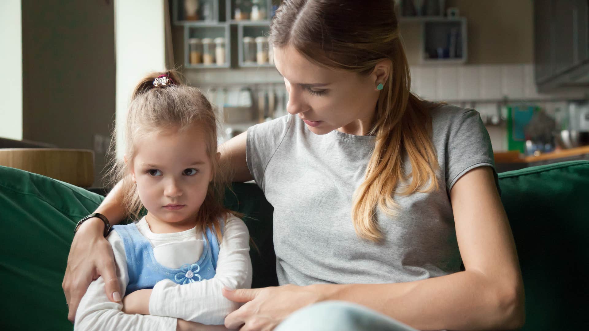 entitled girl who never says please and thank you sitting next to her mom