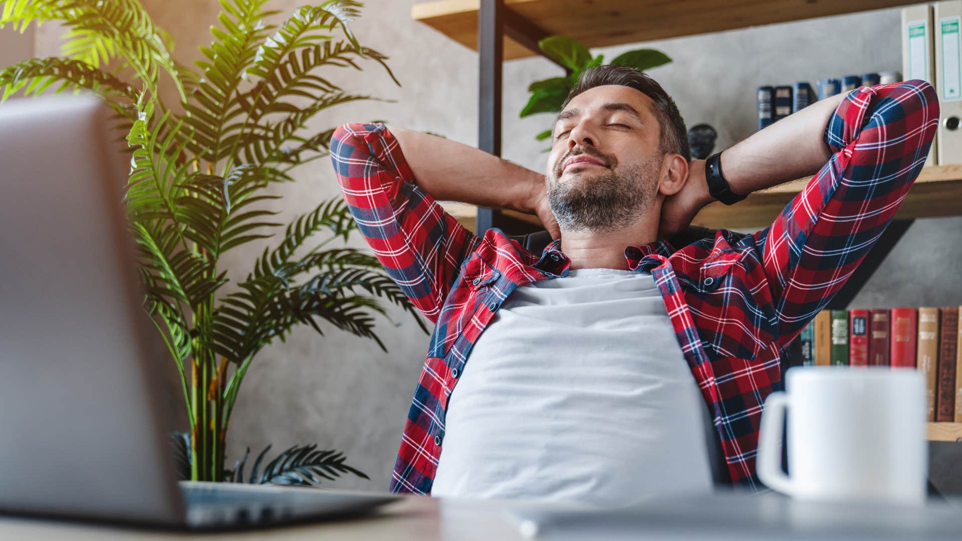 man with the daily ritual of Let go of what you can’t control