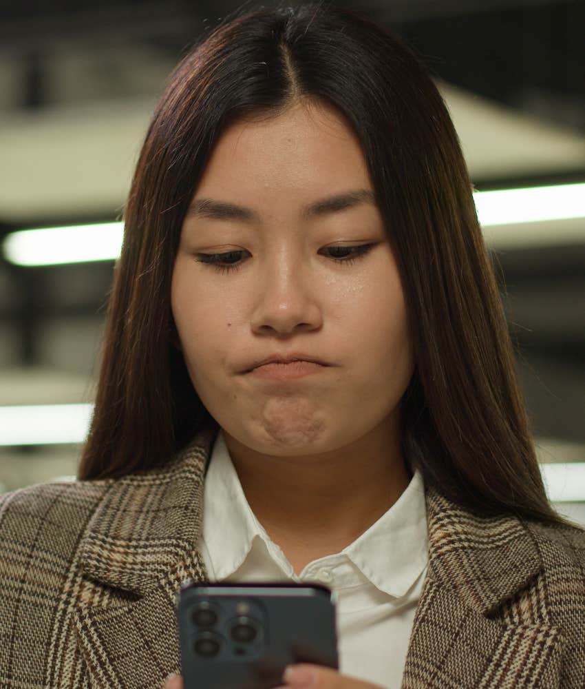Unhappy person takes it personally
