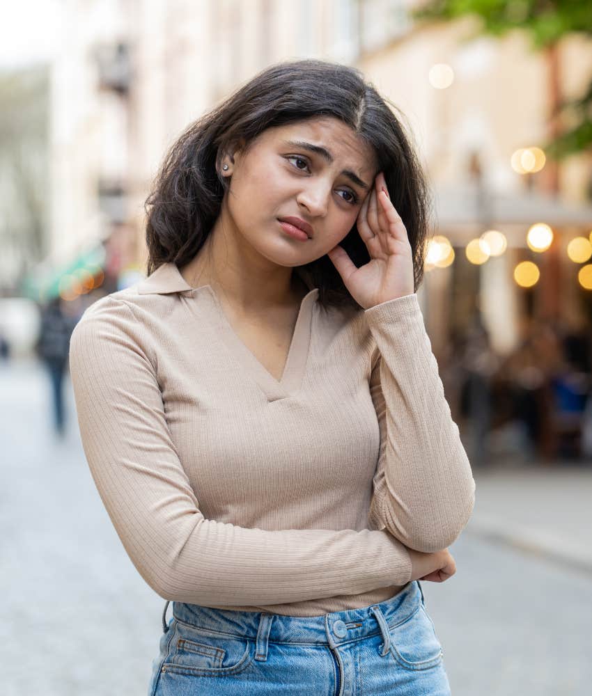 Unhealed person doesn't like being seen