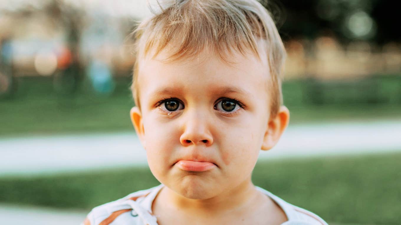 Child who doesn't feel safe.