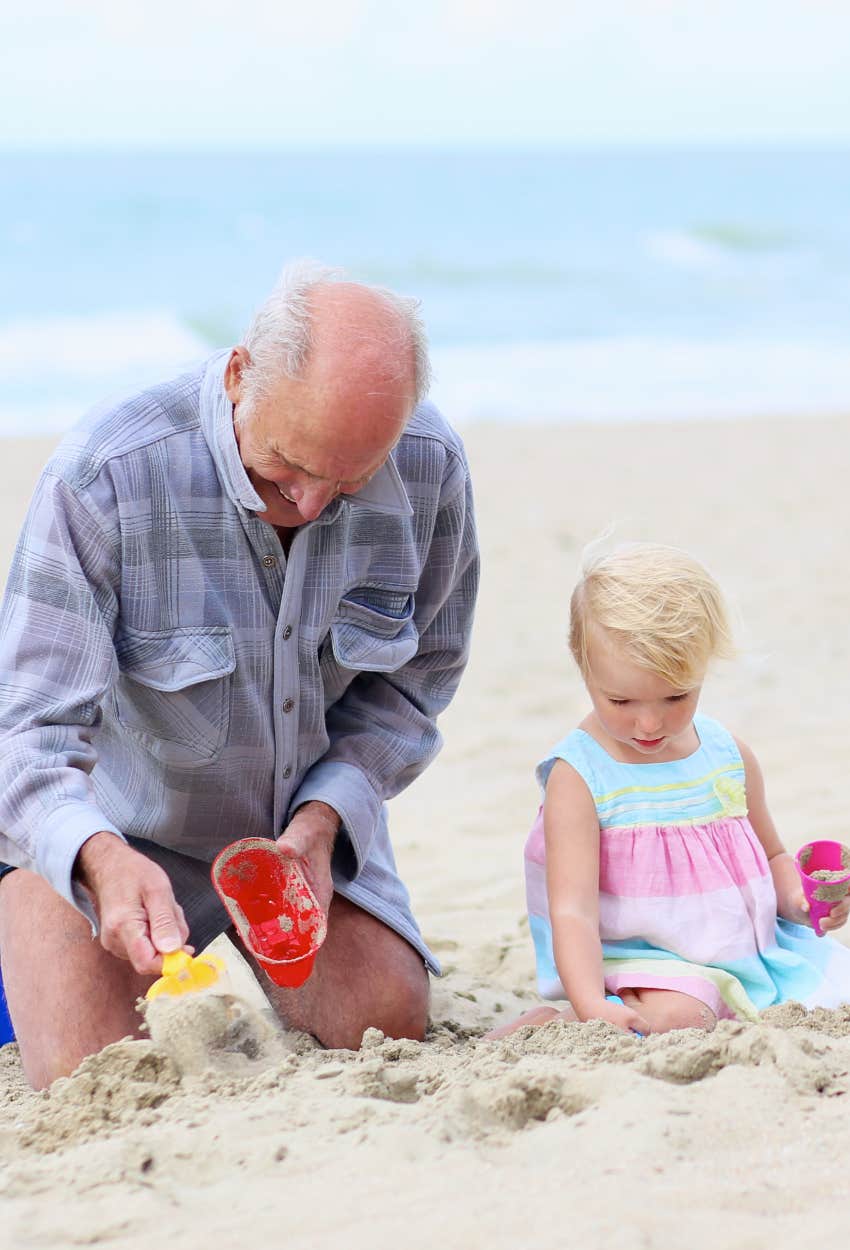 grandchild will remember vivid memories at the beach with grandparent