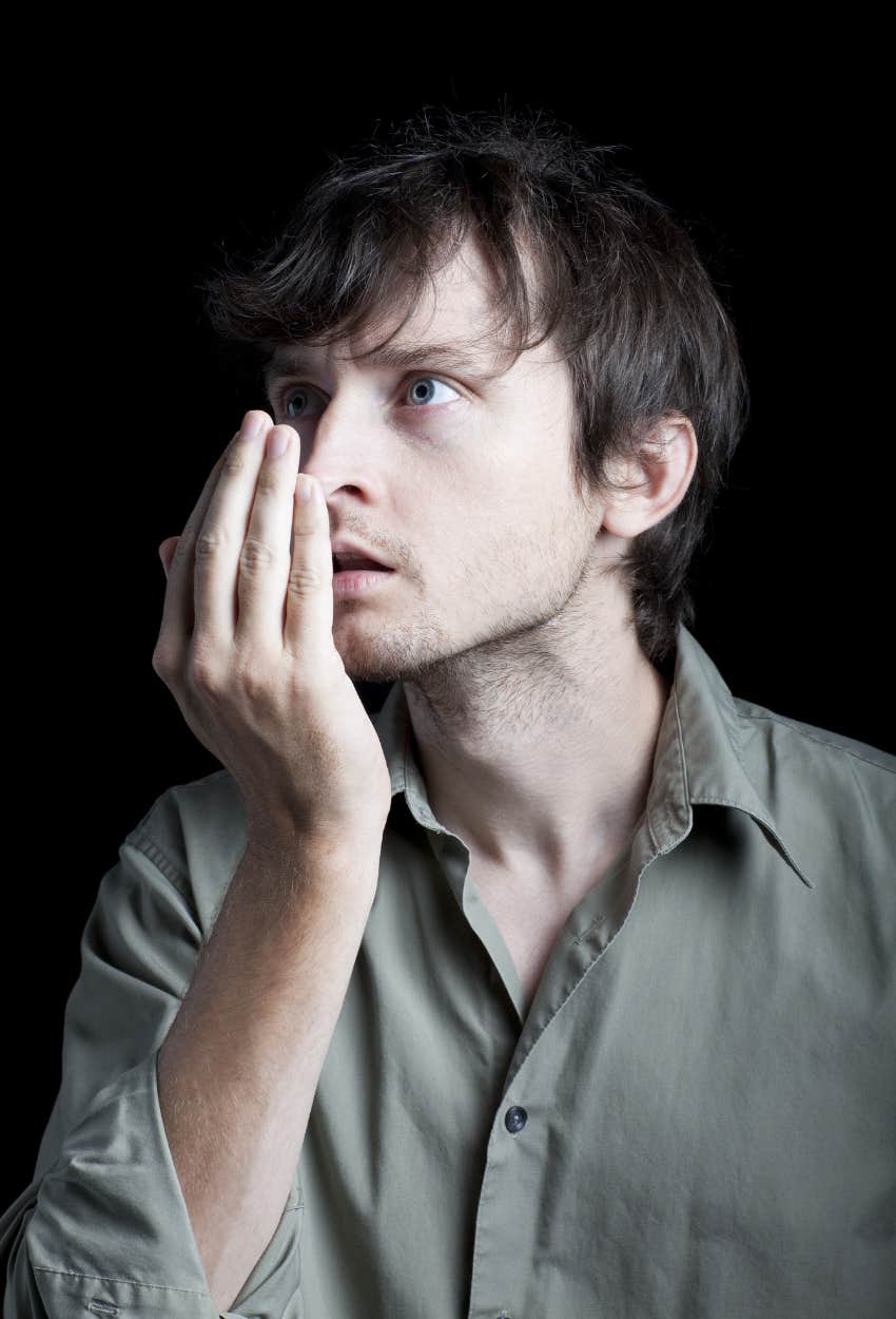 husband bad breath calls wife mean asking him brush teeth