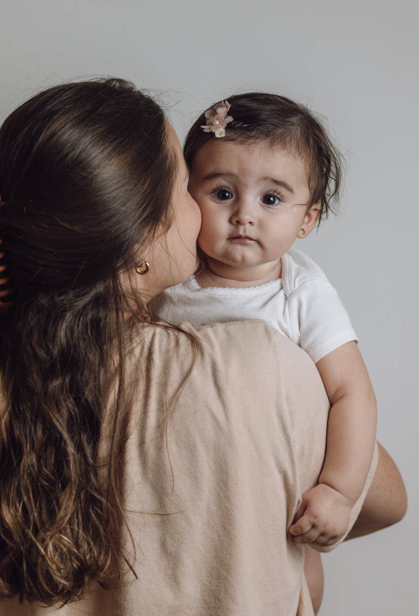mom with her only daughter