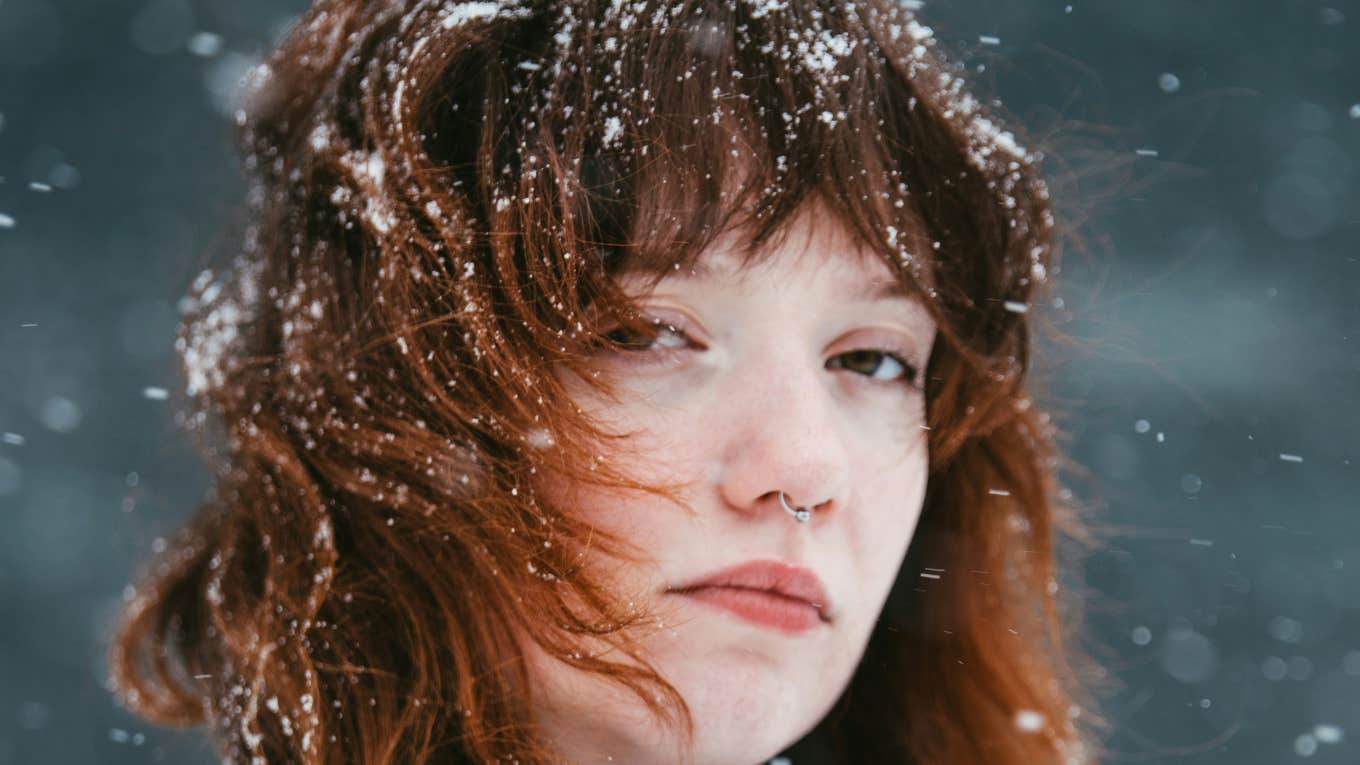 The Real Reason Women Feel Sadder Than Men In Winter, According To Science Woman is sadder than men in the winter.