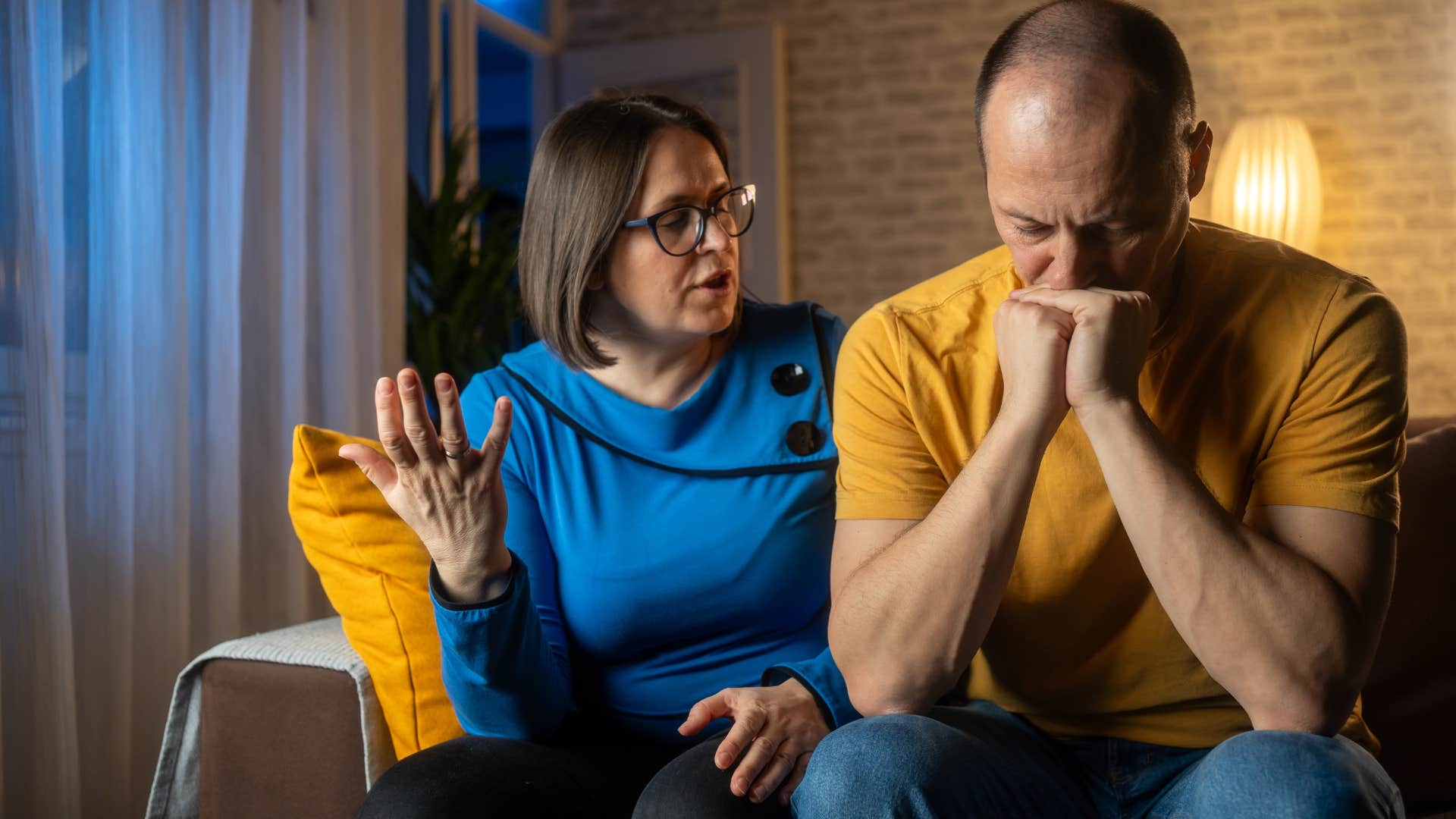 woman who doesn't feel like their concerns are heard arguing with her partner